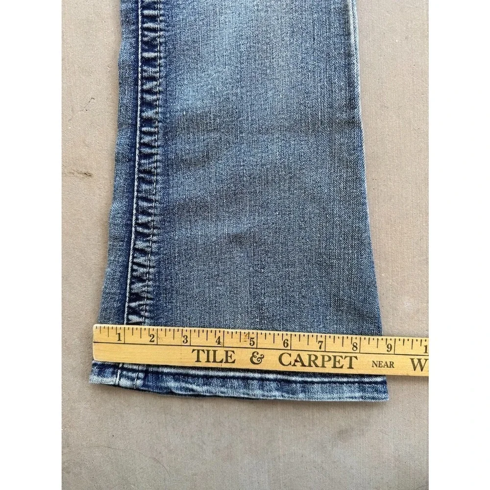 Mudd Y2K Flare Jeans 26" Waist Blue Distressed Low Rise Stretch Denim - Picture 9 of 10